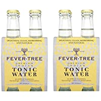 Fever-Tree - Agua Premium Indian Tónica - 2 packs de 4 botellas (total 8 botellas- 1600 ml)